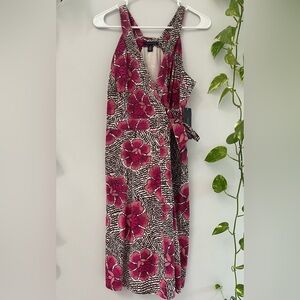 Tommy Hilfiger Pink Floral Midi Dress